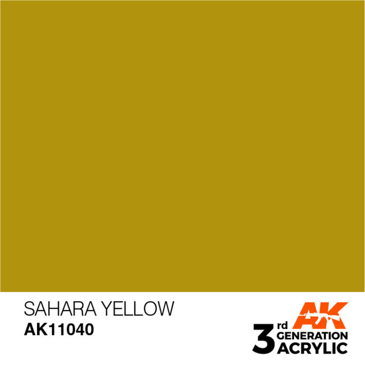 AK Interactive AK Interactive - 3rd Generation Acrylic: Sahara Yellow