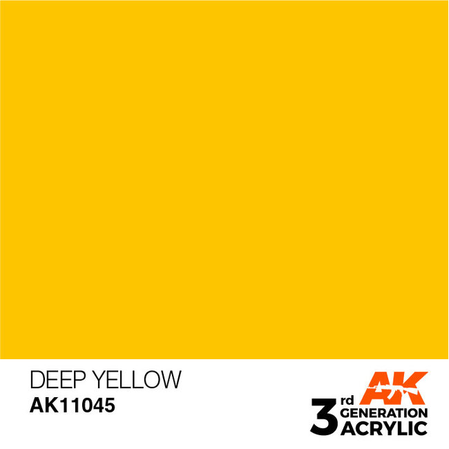 AK Interactive AK Interactive - 3rd Generation Acrylic: Deep Yellow