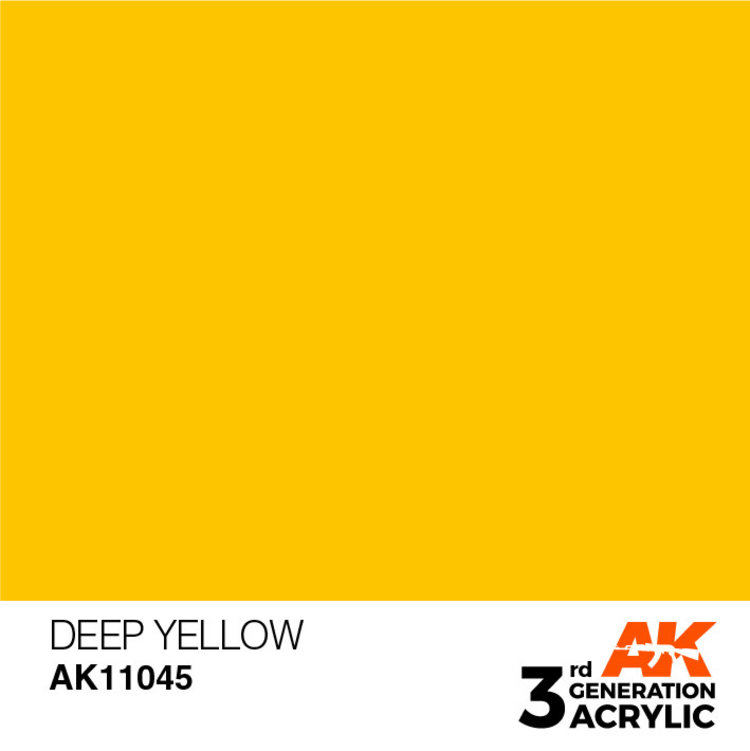 AK Interactive AK Interactive - 3rd Generation Acrylic: Deep Yellow