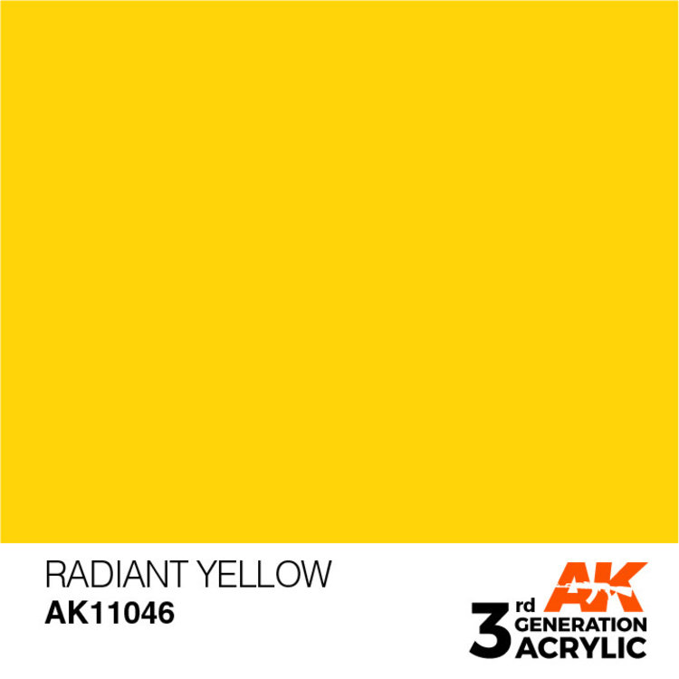 AK Interactive AK Interactive - 3rd Generation Acrylic: Radiant Yellow