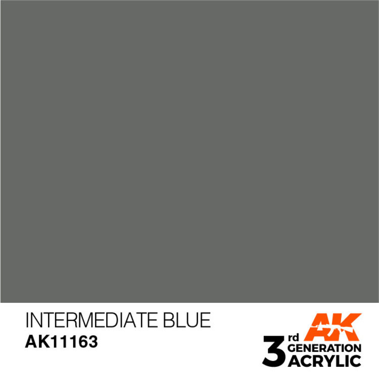 AK Interactive AK Interactive - 3rd Generation Acrylic: Intermediate Blue