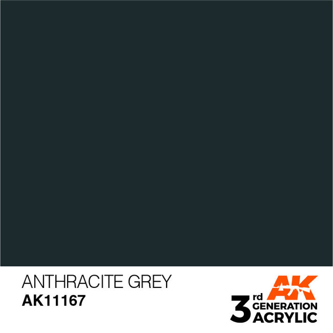 AK Interactive AK Interactive - 3rd Generation Acrylic: Anthracite