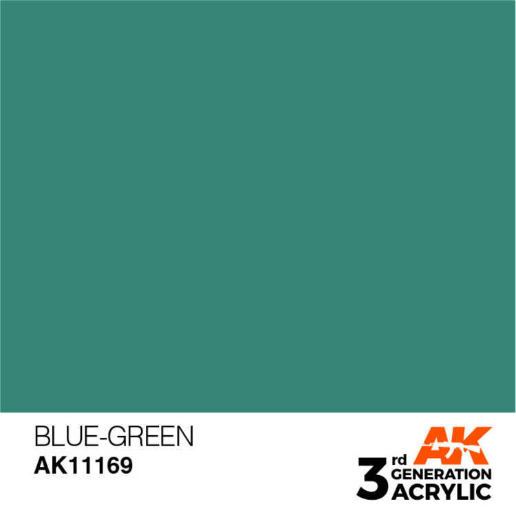 AK Interactive AK Interactive - 3rd Generation Acrylic: Blue Green