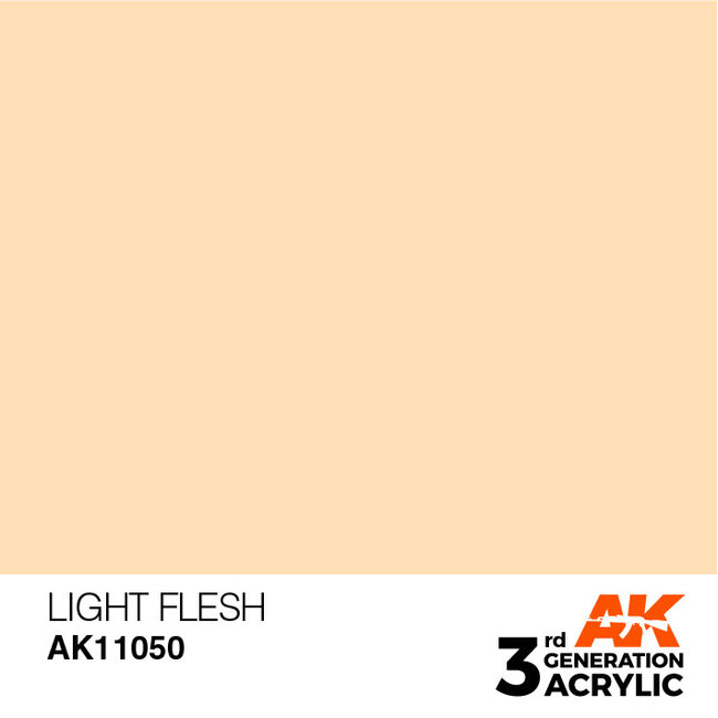 AK Interactive AK Interactive - 3rd Generation Acrylic: Light Flesh