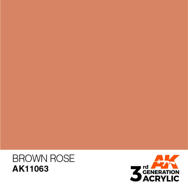 AK Interactive AK Interactive - 3rd Generation Acrylic: Brown Rose