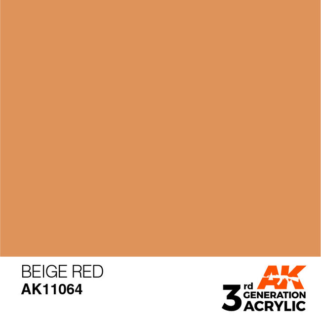 AK Interactive AK Interactive - 3rd Generation Acrylic: Beige Red