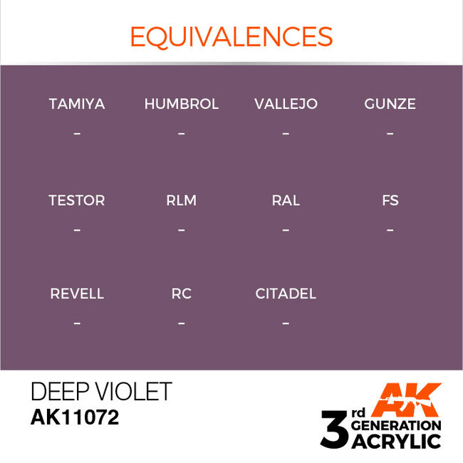 AK Interactive AK Interactive - 3rd Generation Acrylic: Deep Violet