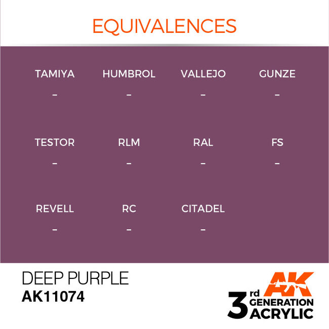 AK Interactive AK Interactive - 3rd Generation Acrylic: Deep Purple