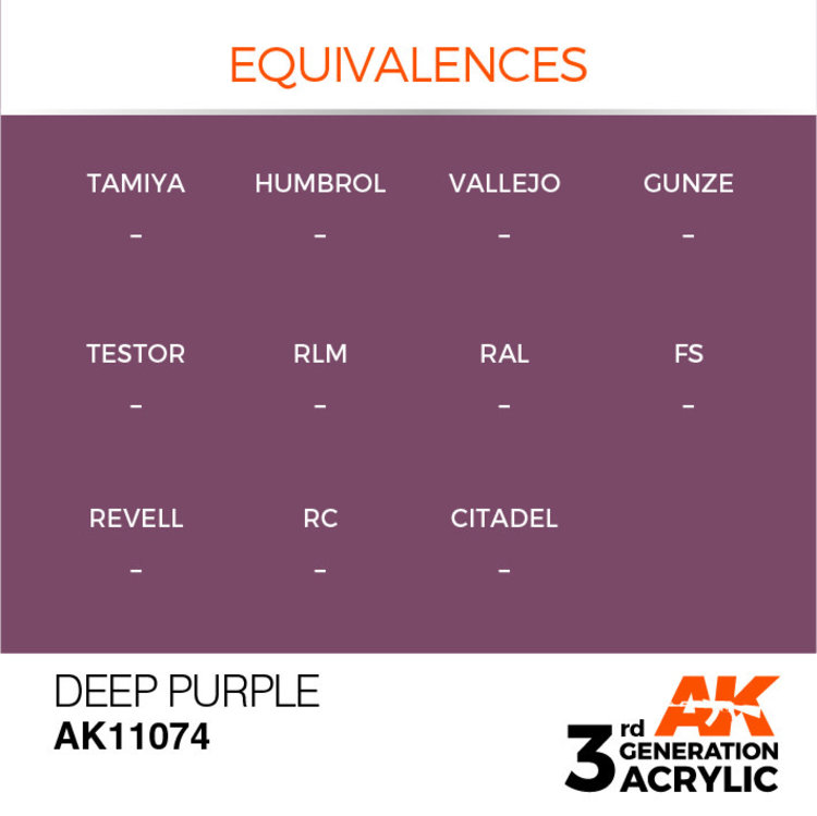 AK Interactive AK Interactive - 3rd Generation Acrylic: Deep Purple