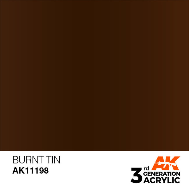 AK Interactive AK Interactive - 3rd Generation Acrylic: Burnt Tin