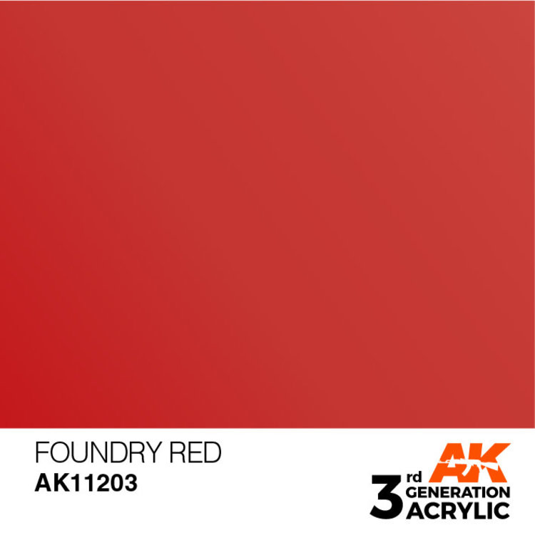 AK Interactive AK Interactive - 3rd Generation Acrylic: Foundry Red