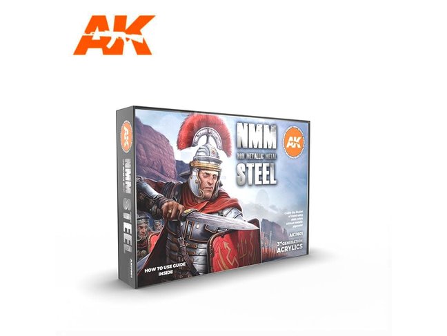AK Interactive Non Metallic Metal Steel Set
