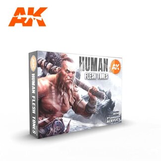 AK Interactive Human Flesh Tone Set