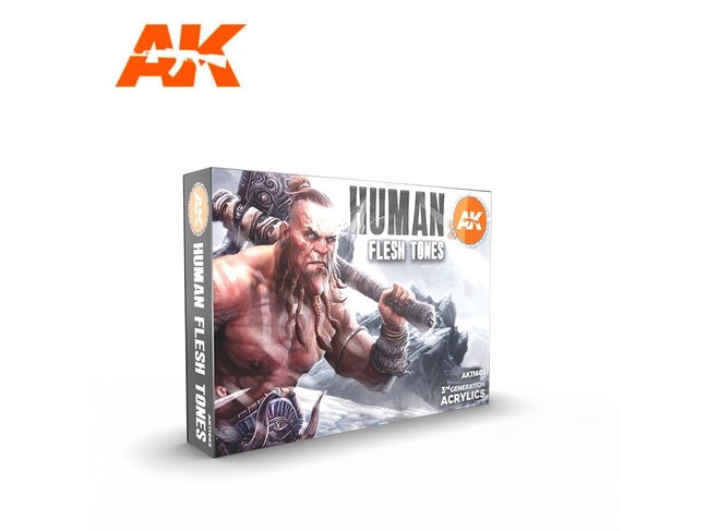 AK Interactive Human Flesh Tone Set