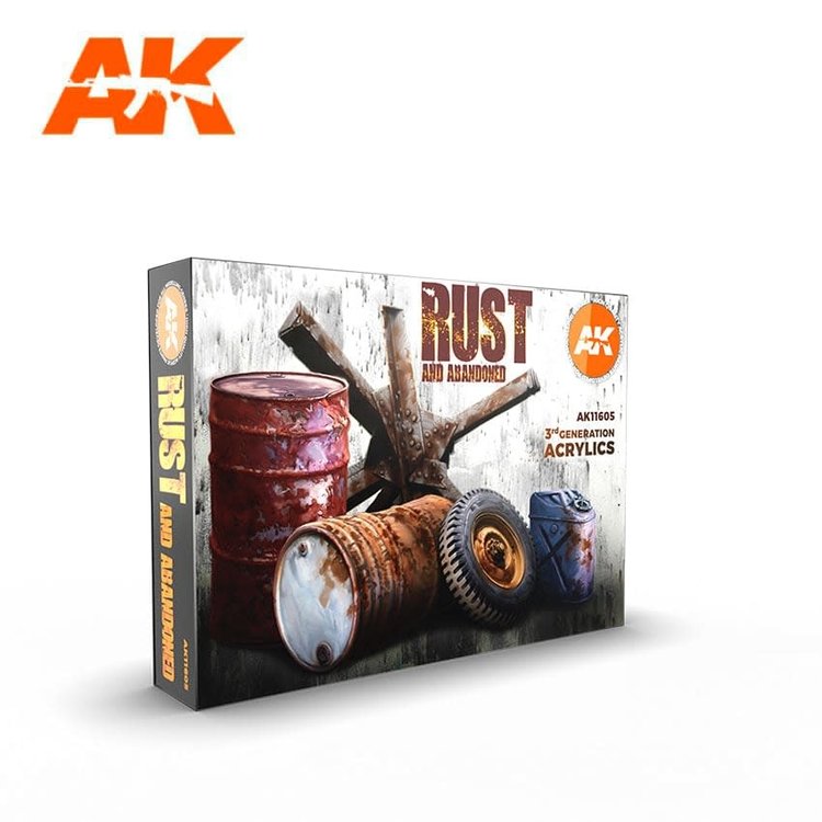 AK Interactive AK Interactive - 3rd Generation Acrylic: Rust and Abandoned Set