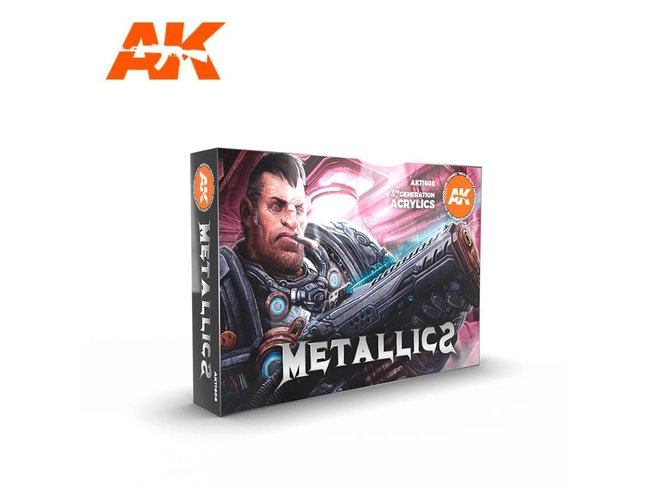 AK Interactive Metallics Colors Set