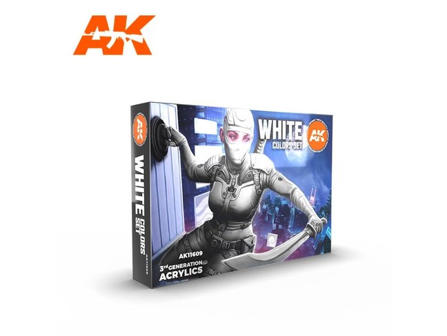 AK Interactive White Colors Set