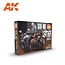 AK Interactive Skin and Leather Colors Set