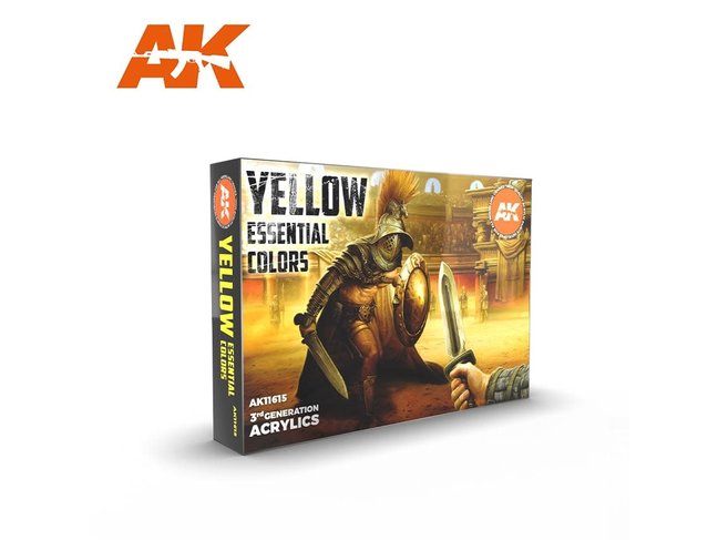 AK Interactive Yellow Essential Colors Set