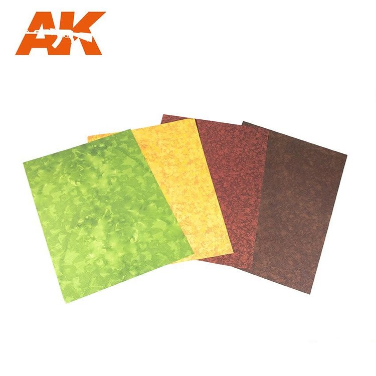 AK Interactive AK Interactive - Diorama: Realistic Punching Leaves Sheets Set - Spring Summer Fall Winter