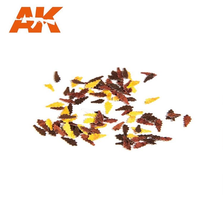 AK Interactive AK Interactive - Diorama: Realistic Punching Leaves Sheets Set - Spring Summer Fall Winter