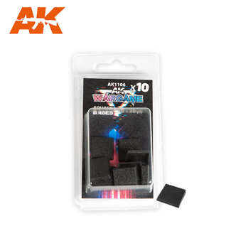 AK Interactive Square Base 20x20mm (10 Pack)