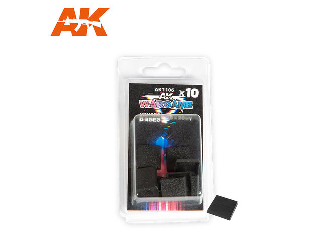 AK Interactive Square Base 20x20mm (10 Pack)