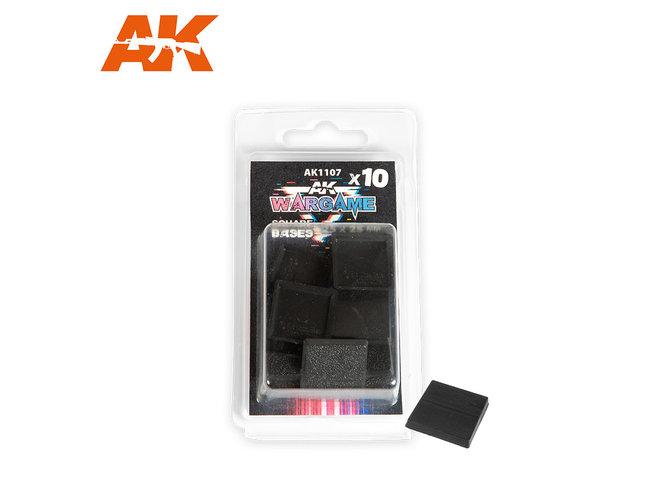 AK Interactive Square Base 25x25mm (10 Pack)