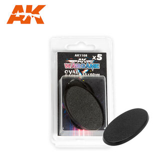 AK Interactive Oval Bases 35x60mm (5 Pack)