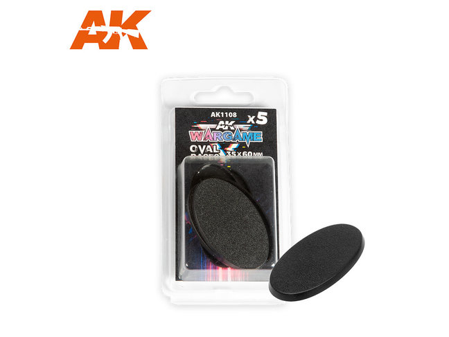 AK Interactive Oval Base 35x60mm (5 Pack)