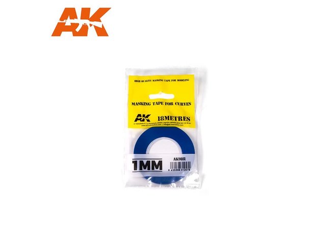 AK Interactive Masking Tape for Curves 1mm