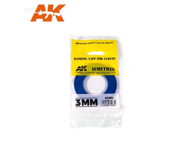 AK Interactive Masking Tape for Curves 3mm