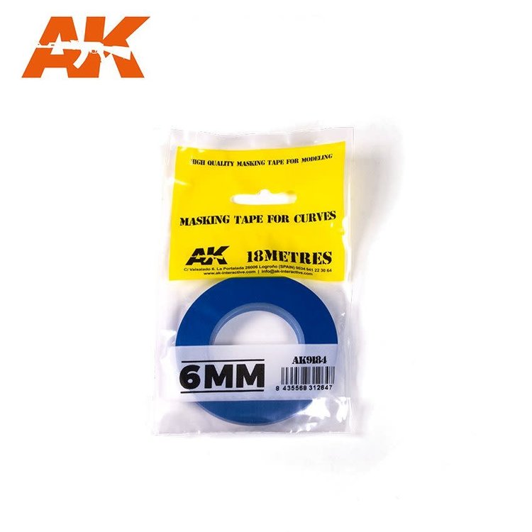 AK Interactive AK Interactive: Masking Tape for Curves 6mm
