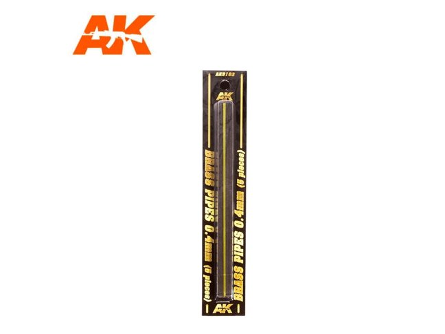 AK Interactive Brass Pipes 0.4mm