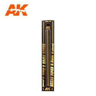 AK Interactive Brass Pipes 0.6mm