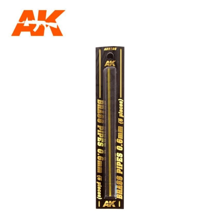 AK Interactive AK Interactive: Brass Pipes 0.6mm