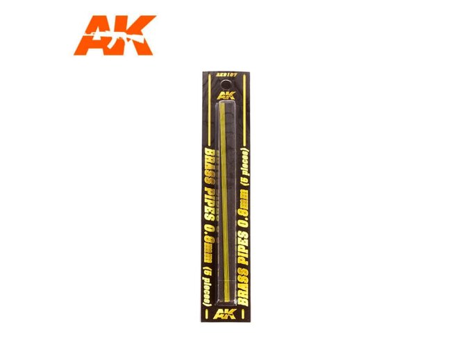 AK Interactive Brass Pipes 0.8mm