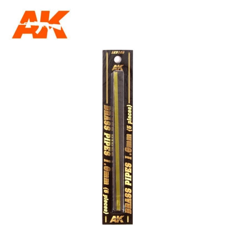 AK Interactive AK Interactive: Brass Pipes 1.0mm