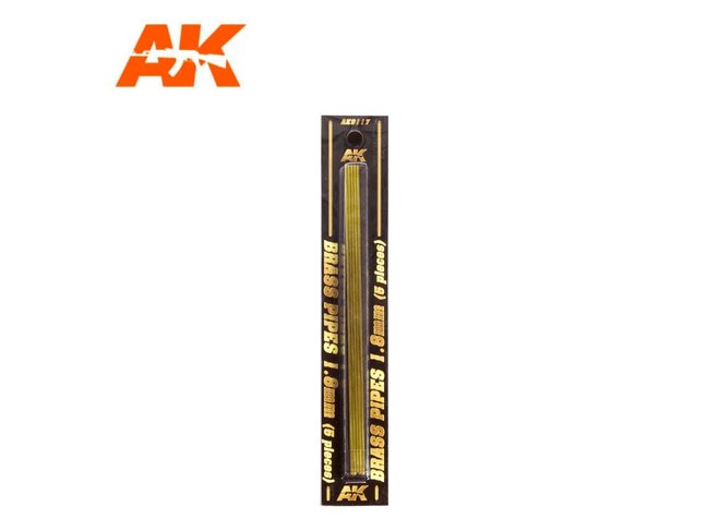 AK Interactive Brass Pipes 1.8mm