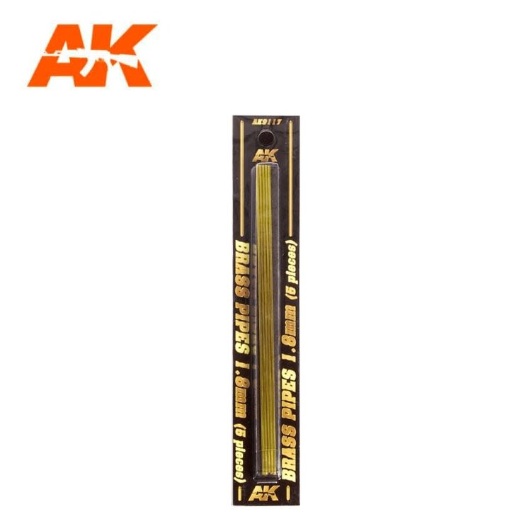 AK Interactive AK Interactive: Brass Pipes 1.8mm