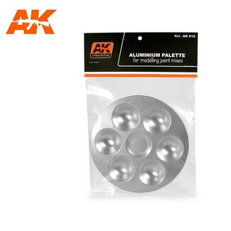 AK Interactive Aluminium Palette 6 Wells