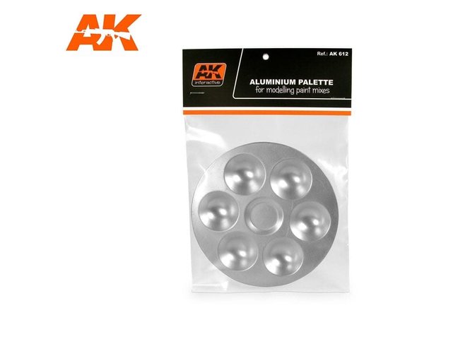 AK Interactive Aluminium Palette 6 Wells