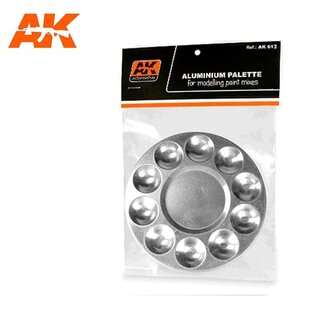 AK Interactive Aluminium Palette 10 Wells