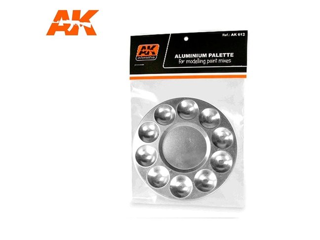 AK Interactive Aluminium Palette 10 Wells
