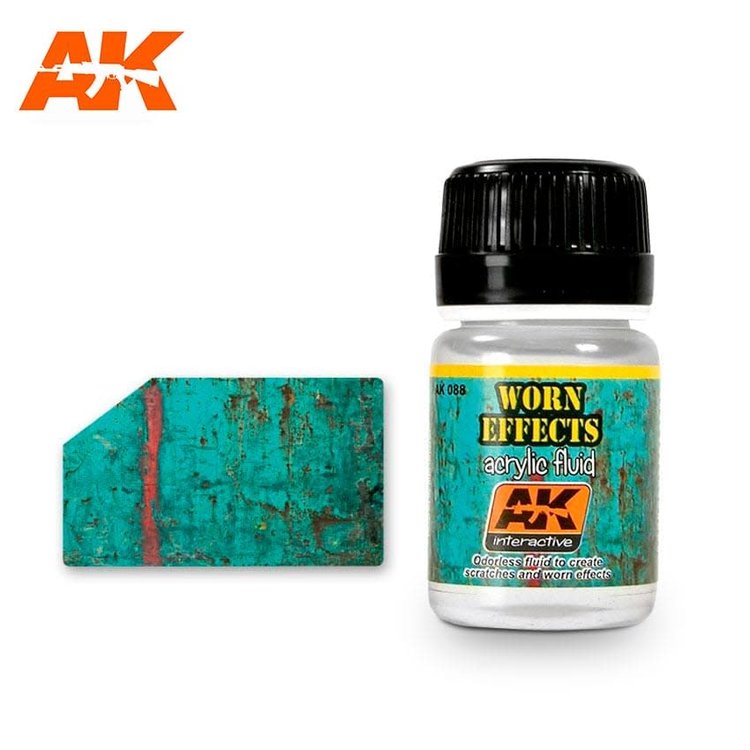 AK Interactive AK Interactive - Weathering Effects: Worn Effects Acrylic Fluid