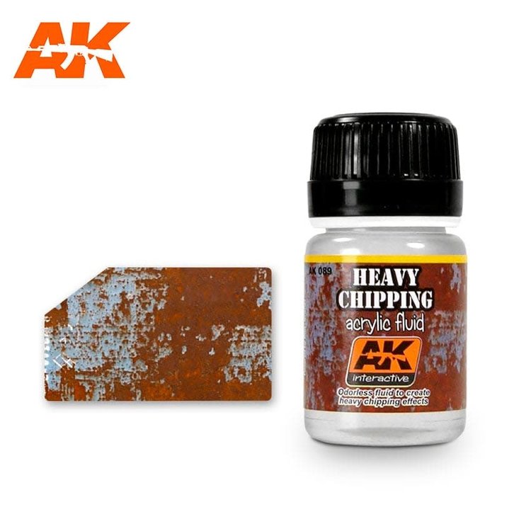 AK Interactive AK Interactive - Weathering Effects: Heavy Chipping Acrylic Fluid