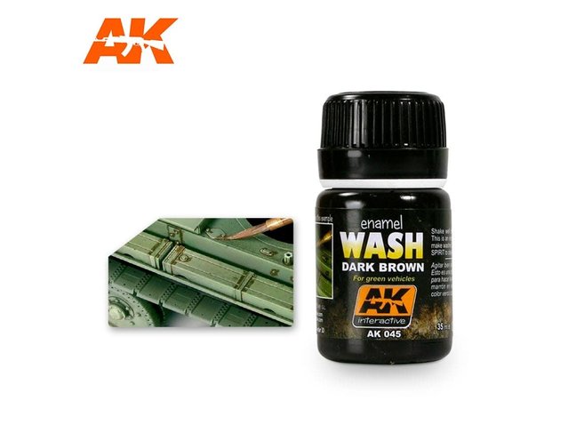 AK Interactive Wash Dark Brown