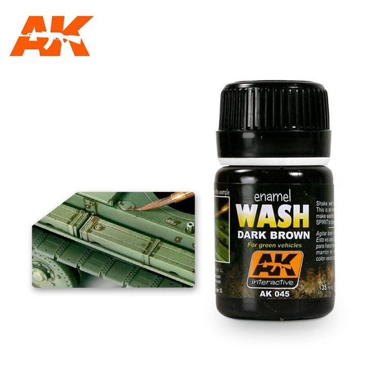 AK Interactive AK Interactive - Weathering Effects: Wash Dark Brown
