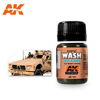 AK Interactive Wash US Vehicles - OIF and OEF