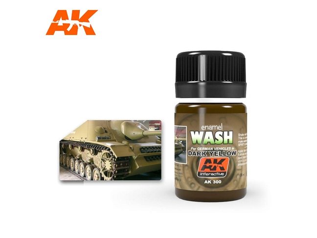 AK Interactive Wash Dark Yellow